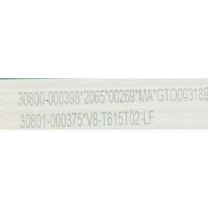 MAIN PARA TV TCL 4K QLED HDR SMART TV / NUMERO DE PARTE 30800-000398 / 30801-000375 / 40-MT15H6-MAB2HG / 11602-500328 / MT9615 / MT15H6 / V8-T615T02-LF / MODELO 55R646